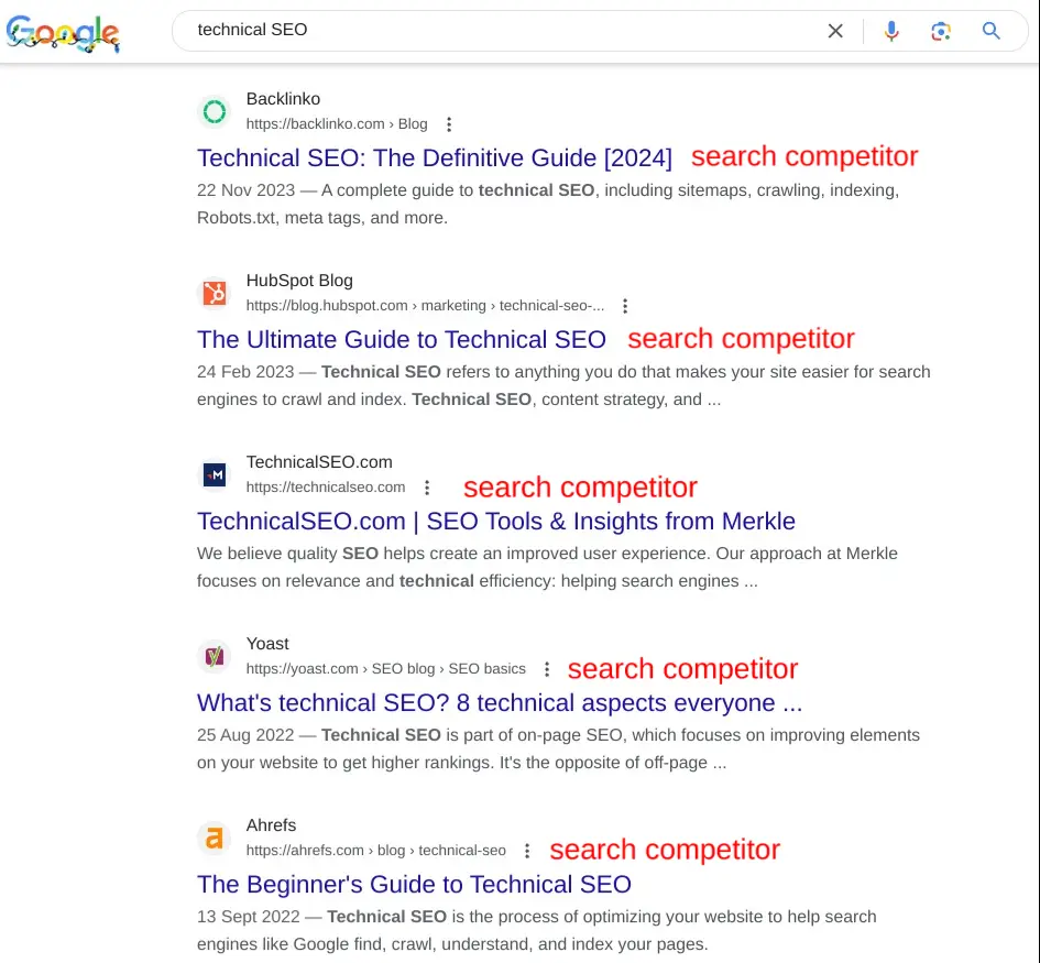 Search Competitors