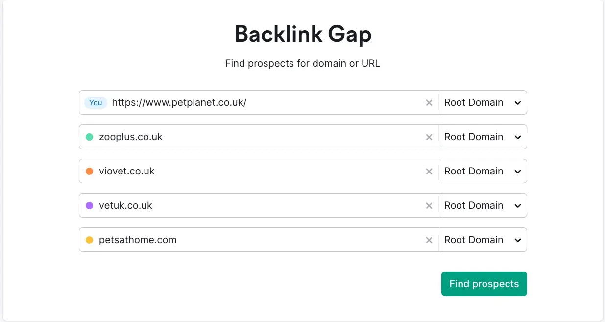 SEO Backlink Gap