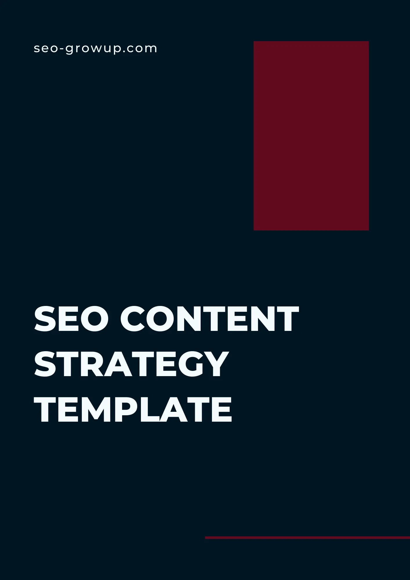 SEO Content Strategy Template